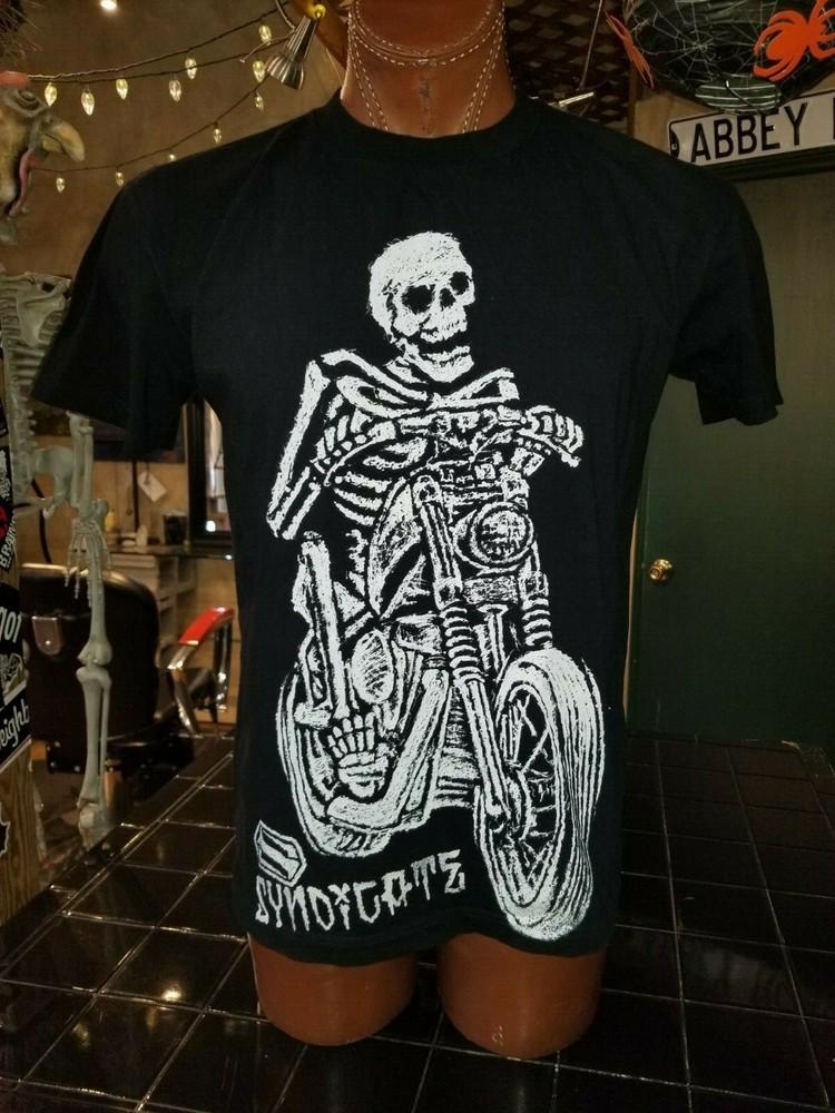 Skeleton Riding Motorcycle Take Control Shift Motocross Clothing Co. L T-shirt Unisex T-Shirt XL