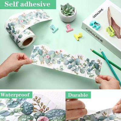 1 Rolle 5 Meter Eukalyptus Blatt Blume Wandaufkleber wasserdicht nützliche Bulletin Board dekorative Papier