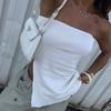 Women's Irregular Split Wool Knit Sheath Vest Top