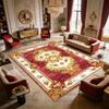 European Royal Baroque Style Living Room Carpet Home Decoration Luxury Antiskid Fluffy Rug Easy Clean Short Velvet Soft Foot Mat