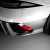 Carbon/Red Style For Hyundai IONIQ 6 -2025 LHD RHD Rear Fog Light Lamp Decorative Cover Trim Exterior Car Accessories