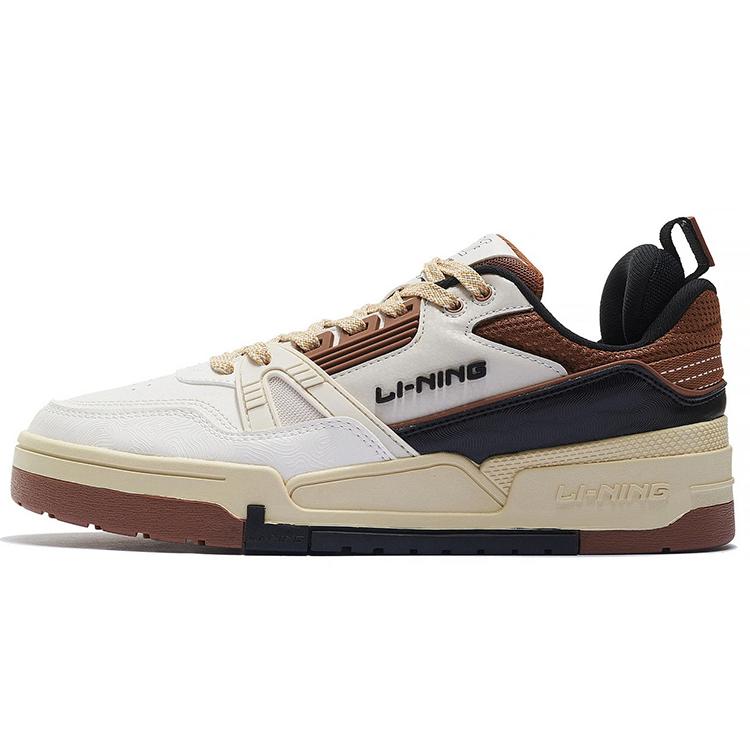 

Li Ning 001 BTC 001 Btc Low top Skateboard Shoes Men s White Brown AGCS103-5 39