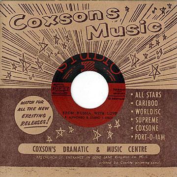 7inch Record ROLAND ALPHONSO & THE STUDIO ONE OR - From Russia With Love / Cleopatra DSRCS7002 Studio One 2013 Jamaica Reggae, Ska & Dub Used