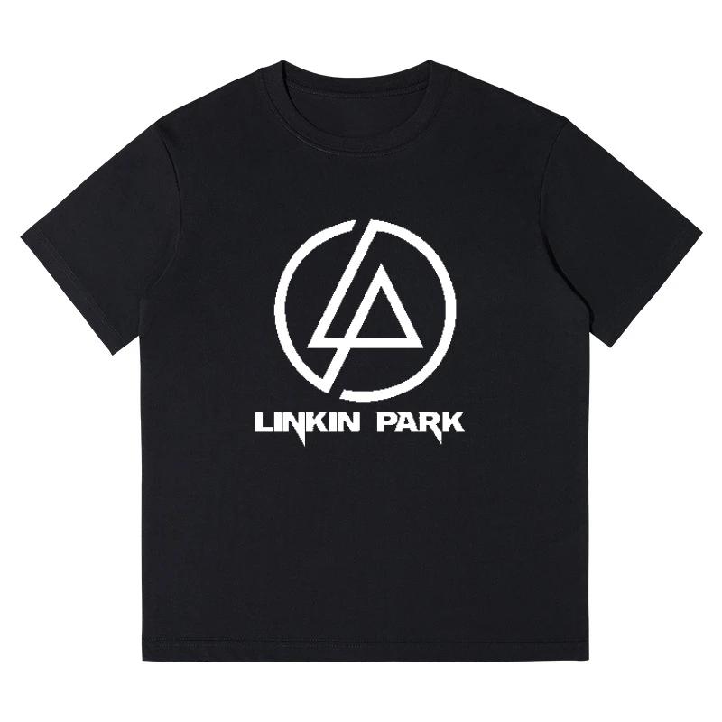 

New Trend Linkin Park Band Pattern High Quality Printed LOGO Street Neutral Style Fashion Trend Men s and Women s Tops T-Shirts S