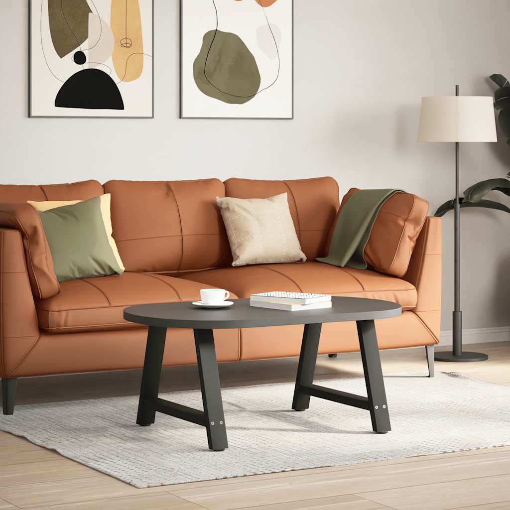 Vidaxl Nogi Do Stolika Kawowego, 2 Szt., Czarne, 70X(42-43) Cm, Stal
