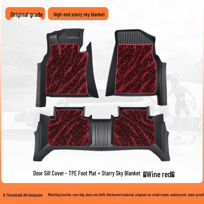 Volkswagen Teramont X Floor Mats, 17-24 Models, Fully Enclosed 7-Seater TPE