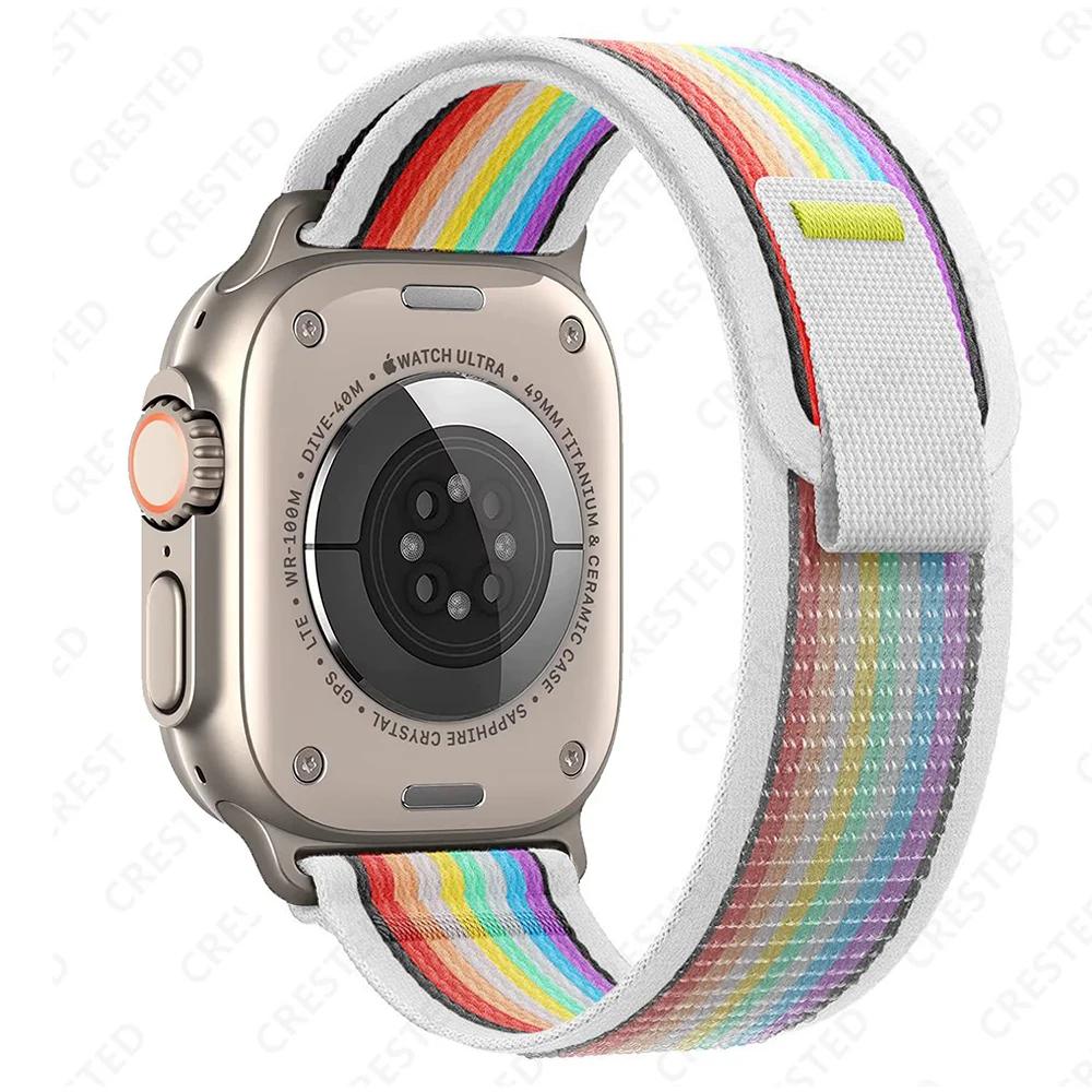

Ремінець Trail Loop для Apple Watch Ultra 3 2 ремінець 49мм 46мм 44мм 40мм 45мм 41мм 42мм Correa Браслет iWatch Series 11 10 SE 2028 44 45 46 49 mm