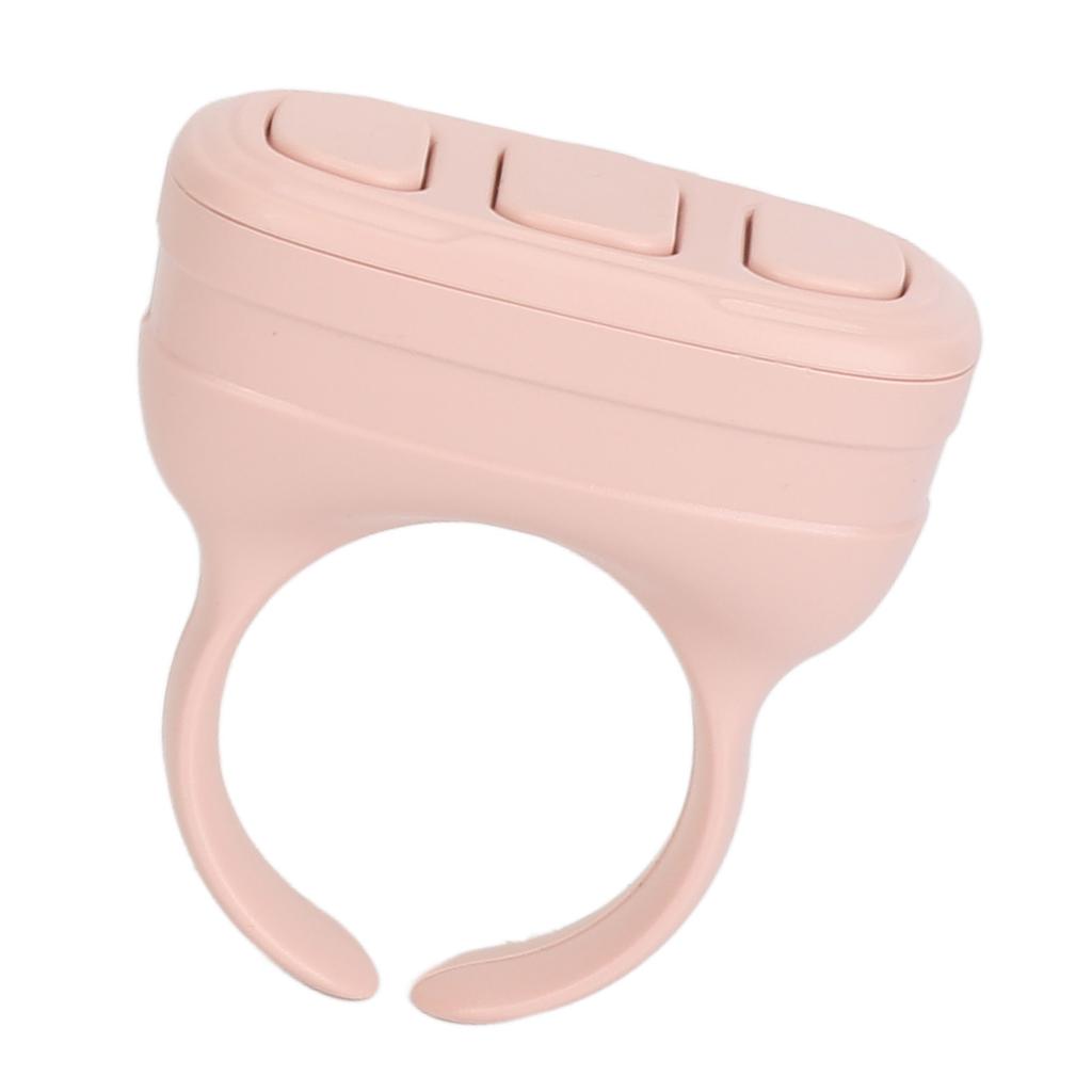 Remote Control App Page Turner Wireless Selfie Bluetooth 5.0 App Scrolling Ring for IOS for Android for Harmony OS Pink