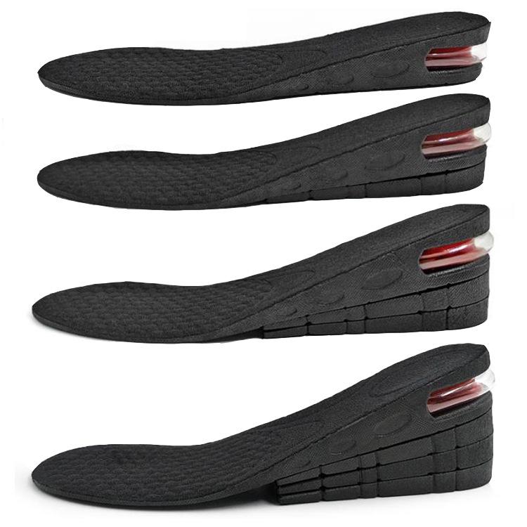 Unisex Breathable Height Boost Insoles with Shock Absorption & Deodorant, Invisible Air Cushion Pad for Sports