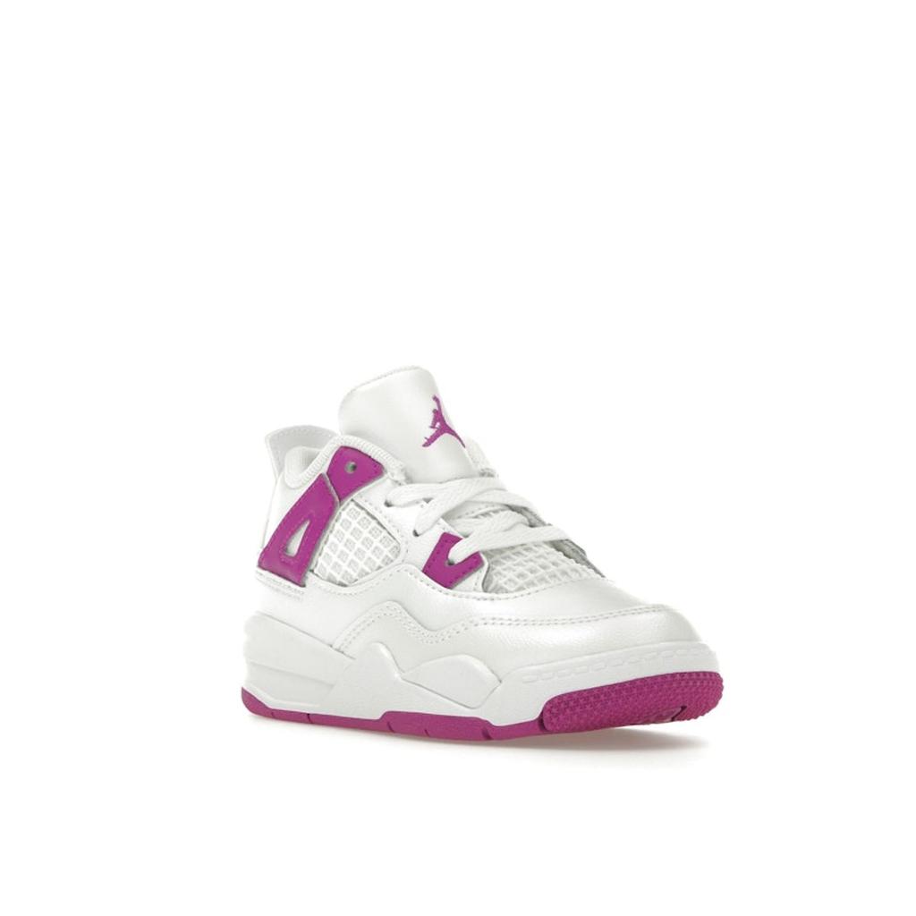 Air Jordan 4 Retro TD Hyper Violet Baby Sneakers White FQ1313-151