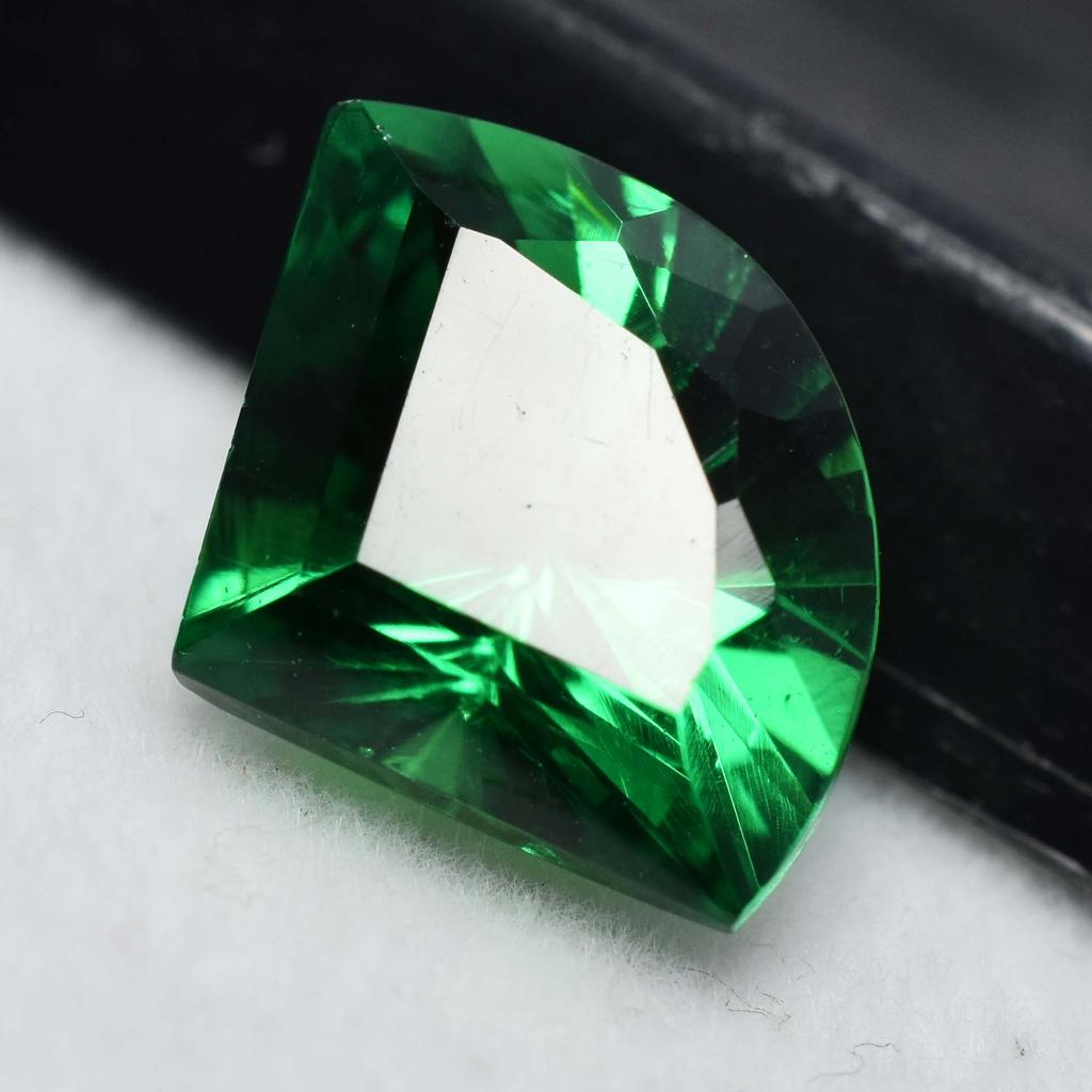 Green Garnet Fancy Cut 9.00 Ct Natural Loose Gemstone CERTIFIED Ring Size A-5771