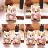 Corgi Plush Puppy Pendant Bag Hanging Decoration Keychain Animal Cartoon Doll