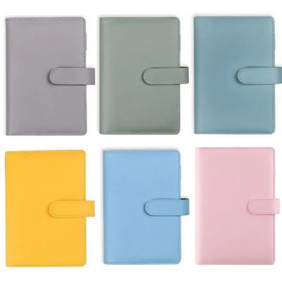 NEUE Makronen Farbe A6/A5 PU Leder DIY Binder Notebook Abdeckung Tagebuch Agenda Planer Papier Abdeckung Schule Schreibwaren