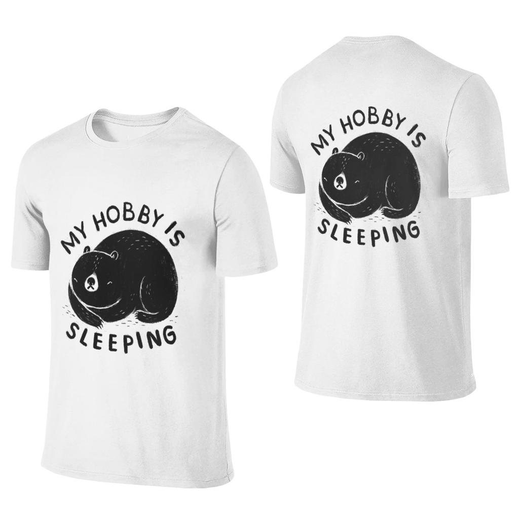 My Hobby Is Sleeping Instagram Style Reversible Tshirt Korean Style Sweet Cool Morandi Colors Unisexs Tshirts