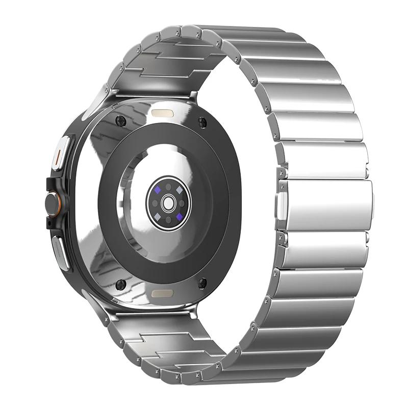 No Gaps Titanium Metal Strap for Samsung Galaxy Watch Ultra 47mm Band for Galaxy Watch 7 Ultra 47MM Waterproof Bracelet Luxury