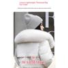 Slim-fit Big Fur Collar Mid-length Over-the-knee Padded Jacket Thickened Jacket