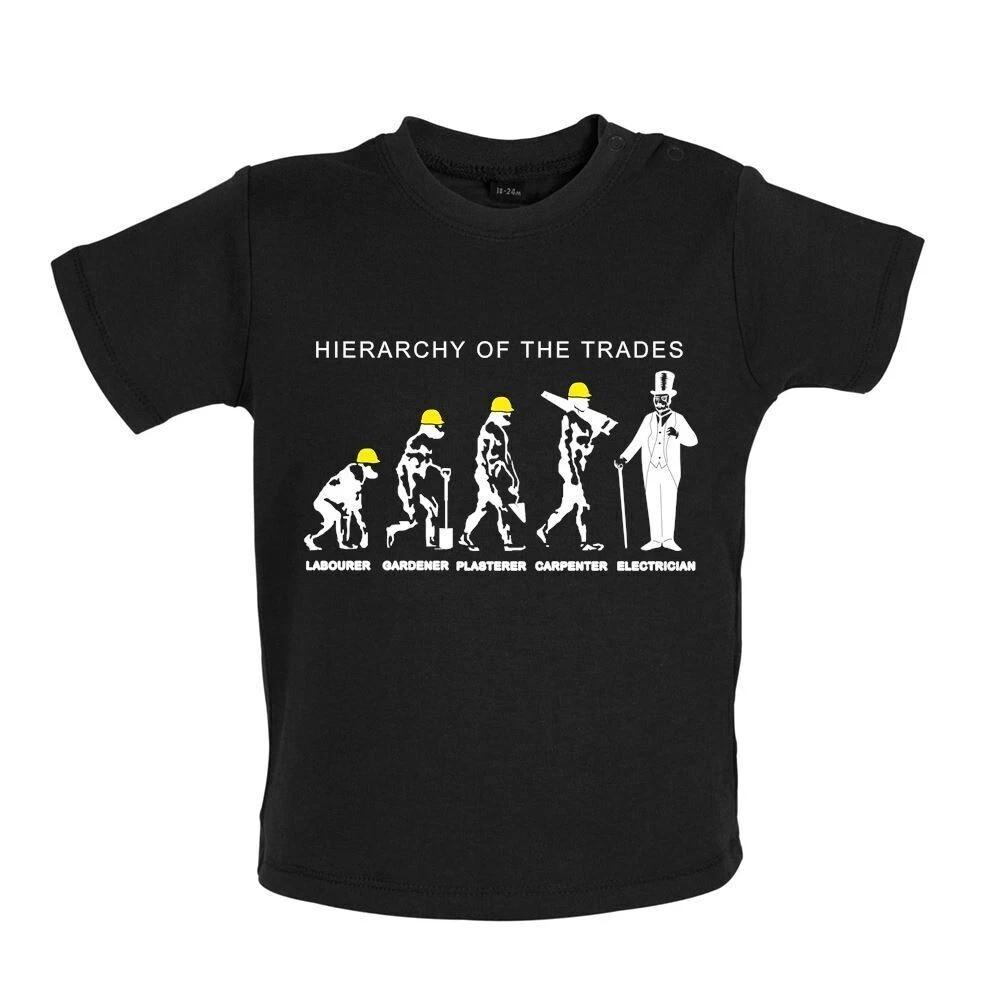 Hierarchy Of Trades Electricians - Baby Kids Boys Girls Unisex T-Shirt / Babygrow - Sparky Electrician 160