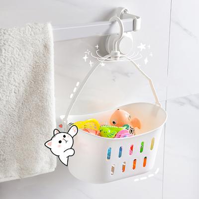 Badezimmer Hänge-Abtropfkorb mit Haken Duschablage Spülbeckenhalter Küchenutensilien Hänge-Organizer Korb