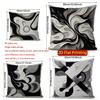 2D Modern Abstract Pattern Decorative Pillow Covers Pattern Cushion Cover Suitable For Sofa Bedroom Car Pillow Cover