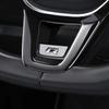 New Senior R Rline Logo Car Steering Wheel Trim ABS Plating Stickers Accessories For Volkswagen GTI Polo Golf Scirocco Jett