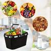Picnic Basket Outdoor Ice Pack Foldable Insulation Bag Portable Shopping Basket with Lunch Box Fast Food Takeaway Insulation Bas