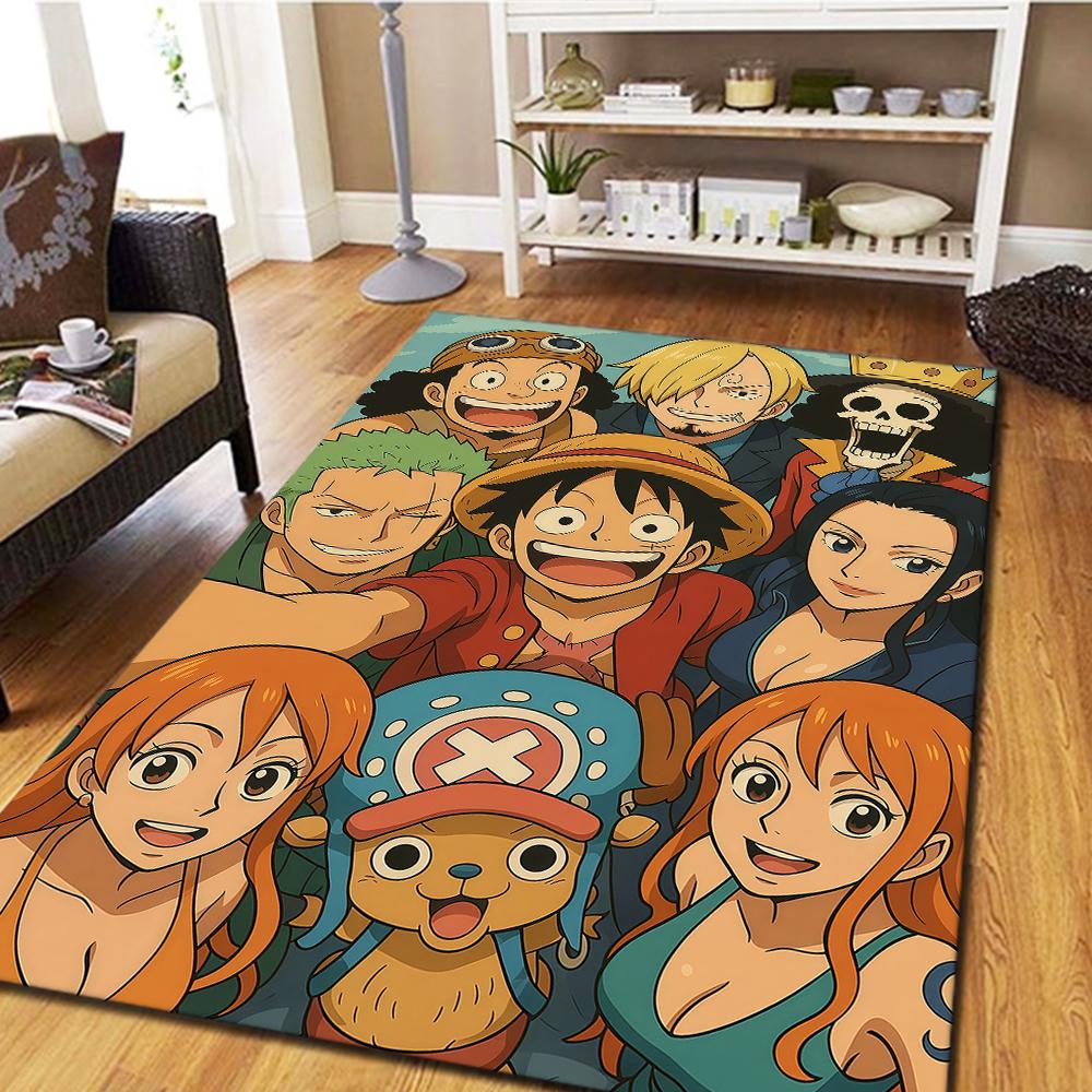 ONE PIECE Anime Digital Print Carpet, Living Room Floor Mat, Bedroom Decorative Rug, Cool Movie Play Mat -HYQ48