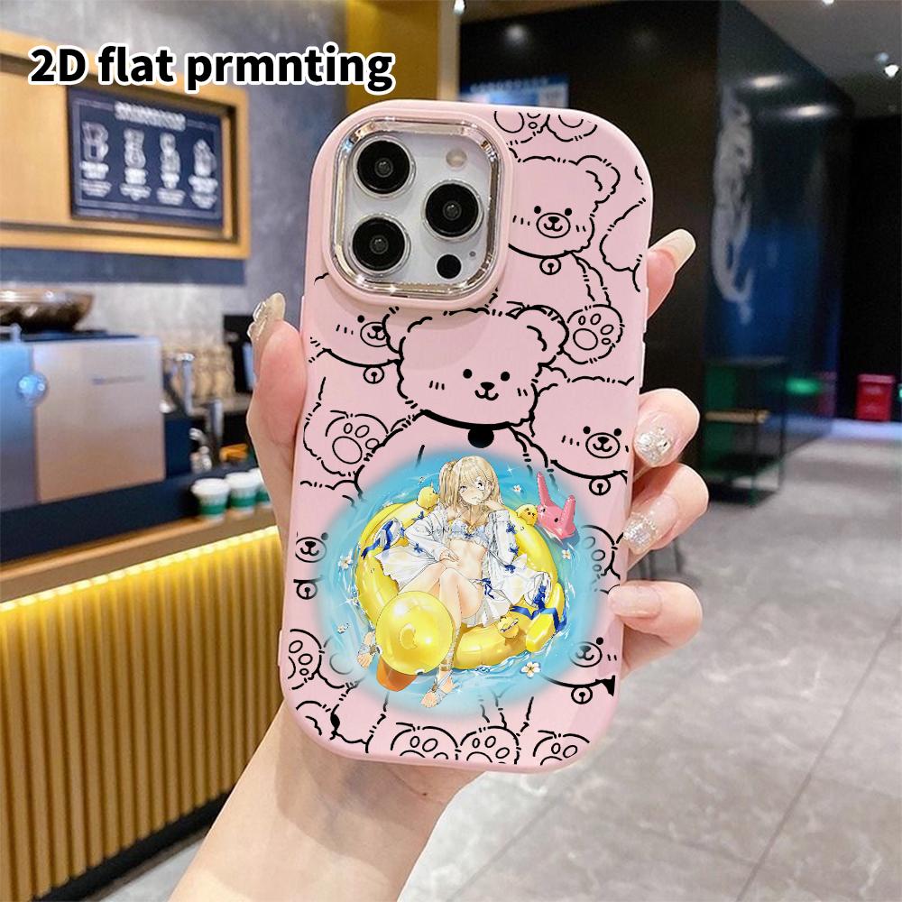 Phone Case: 2D Flat Design Suitable for iPhone 18 17 16 15 14 13 Pro Protective Case, Couple Style, Pool Play, Christmas and Halloween Gift