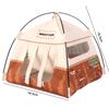 1:12 Scale Simulated Outdoor Tent Oxford Cloth Doll Small Tent Camping Tent Model  Photo Props