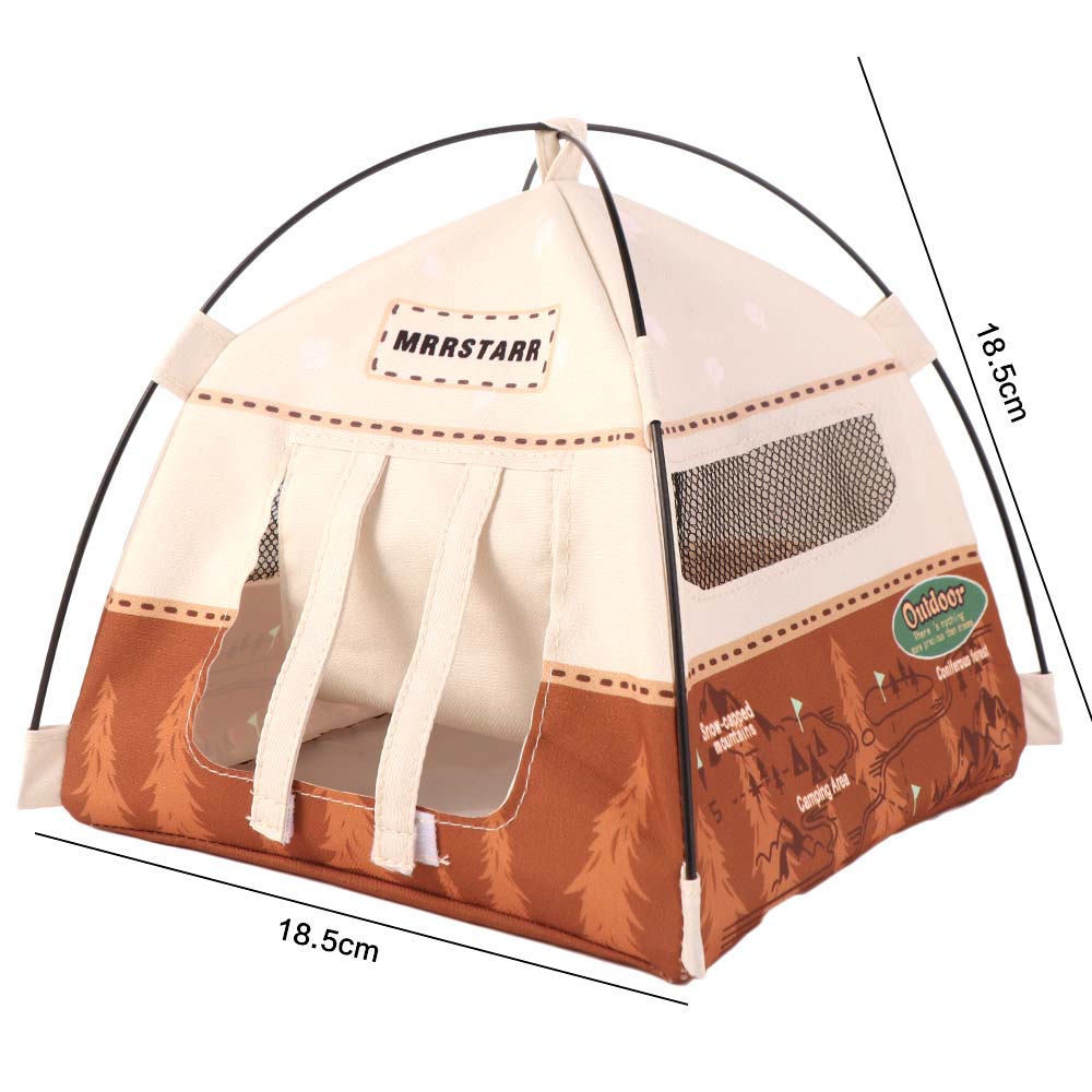 1:12 Scale Simulated Outdoor Tent Oxford Cloth Doll Small Tent Camping Tent Model Photo Props