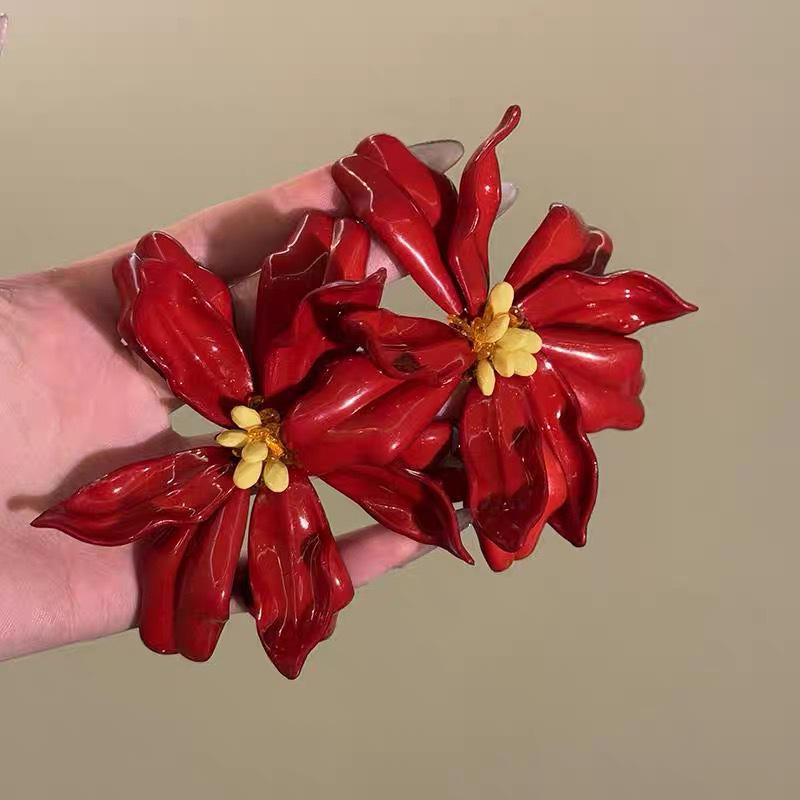 Silberne Nadel Strass Blume Quaste Brautohrringe, Vielseitige Ohrstecker für Damenmode.