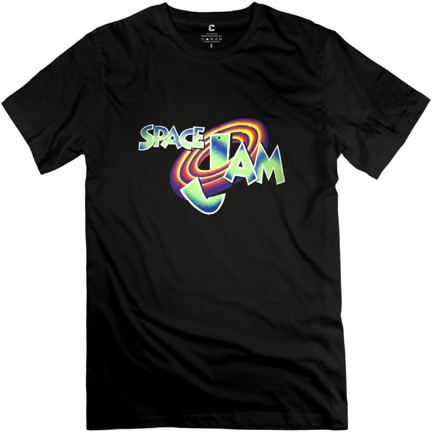 Mens Space Jam Custom Cool SkyBlue T-Shirt By RRG2G S