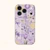 Pastel Lavender Summer Collage Art Graphic Film Aesthetic Protective Shockproof Bumper Phone Case For iPhone 13 14 15 16 17 Pro Max Plus