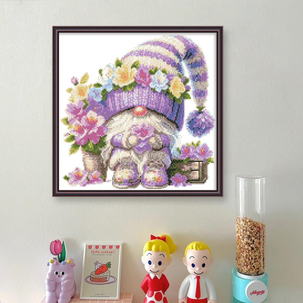 Partial Embroidery Bead Gnome 9CT DIY Cross Stitch Kit for Living Room Bedroom