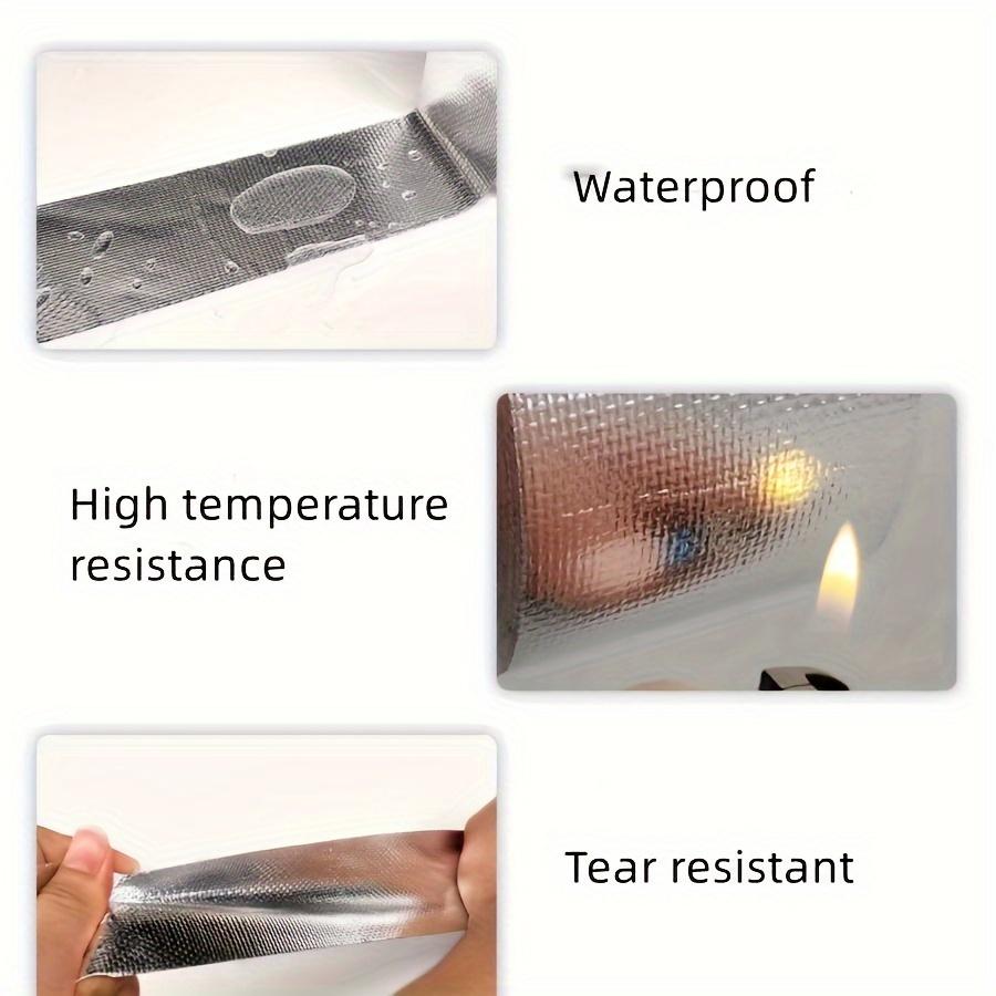 Hochbelastbares, hochtemperaturbeständiges Glasfaser-Aluminiumfolienband für HLK-Abdichtung & Isolierung – Wasserdichtes, feuerfestes Klebeband für Rohre