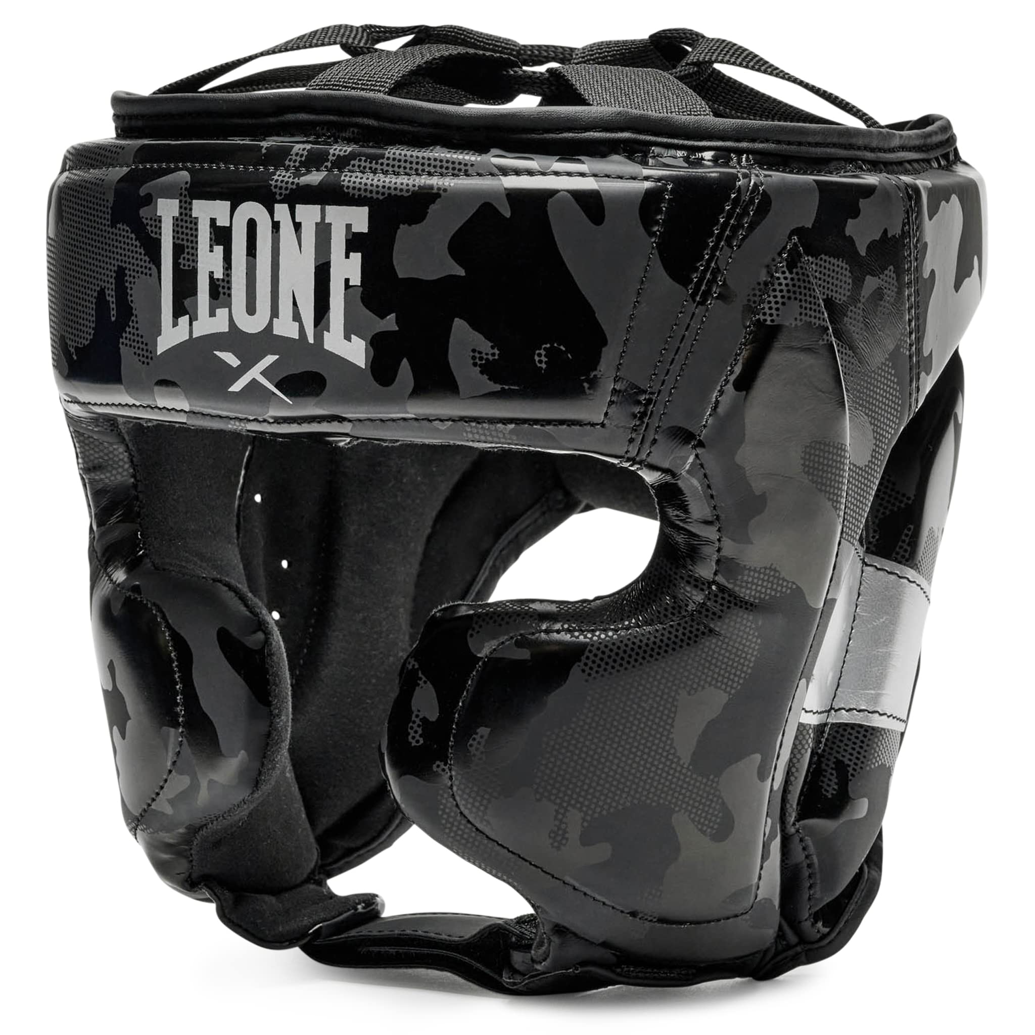 

LEONE 1947 Martial Arts Kickboxing MMA Headgear Cheekbone Protection with PU Pad L Size Black CS434 [CAMOBLACK] [Genuine Product] чорний