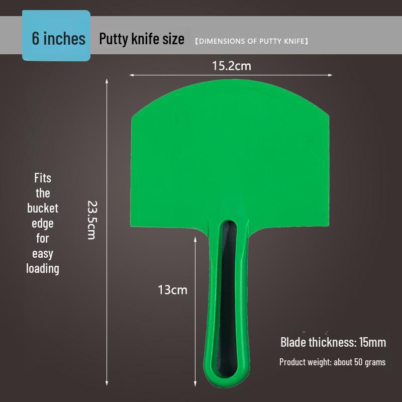 Putty Paint Stainless Steel Arc Loading Shovel - Gray Gypsum Cement Mud Board