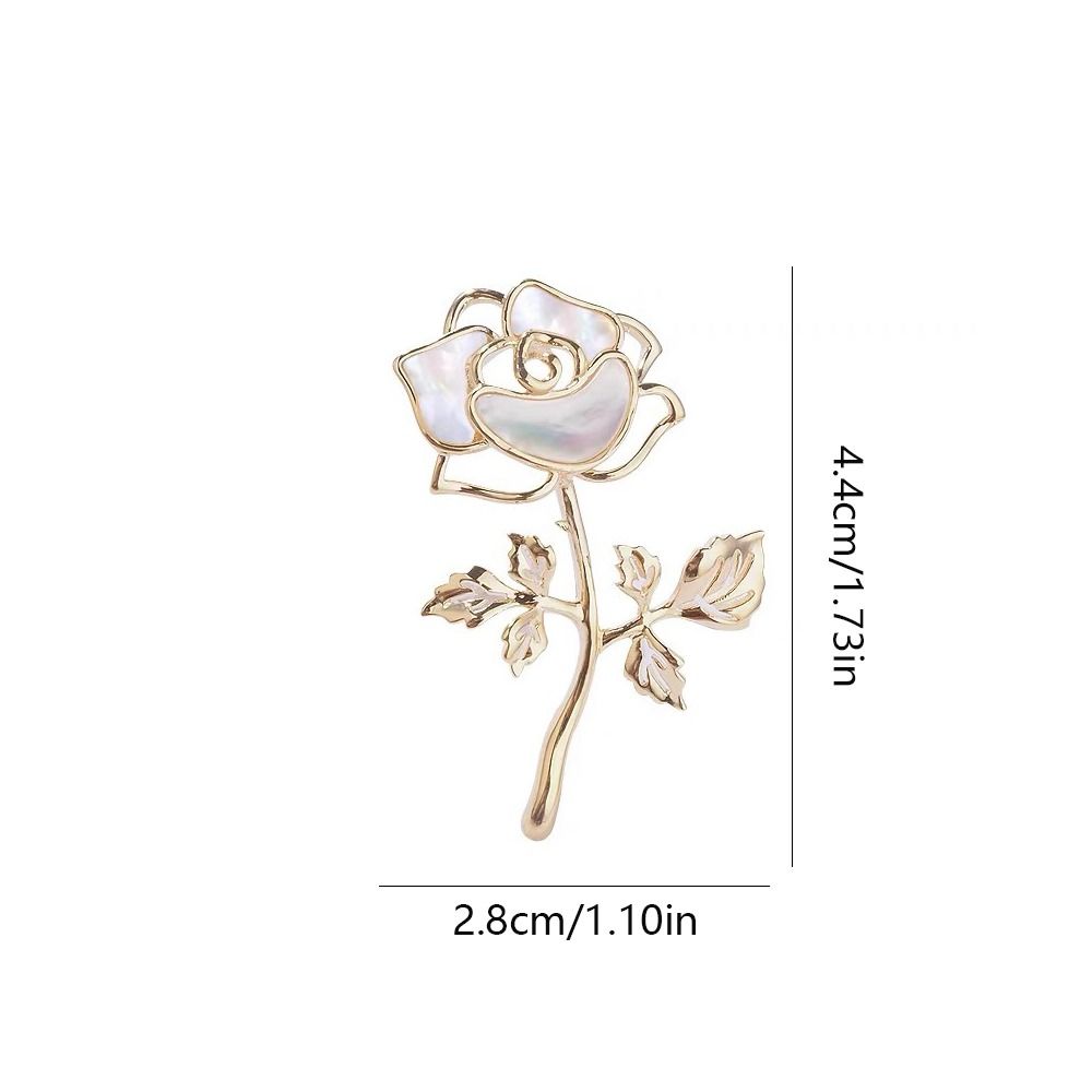 Cheongsam Accessories Romantic Badge Collar Pin Banquet Clothes Pin Fairy Rose Brooches  Unisex
