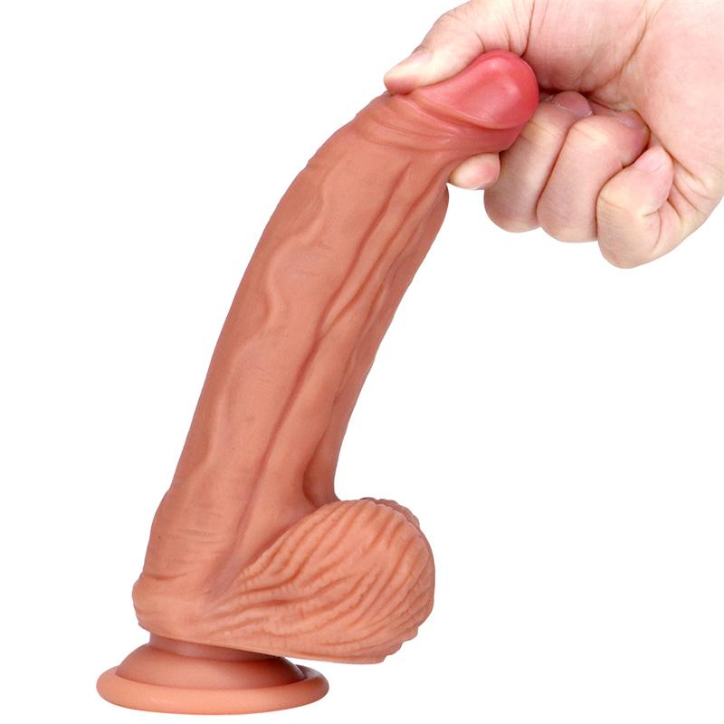 Female Liquid Silicone Masturbator Simulation Big Dildo Dildo Adult Sex Products