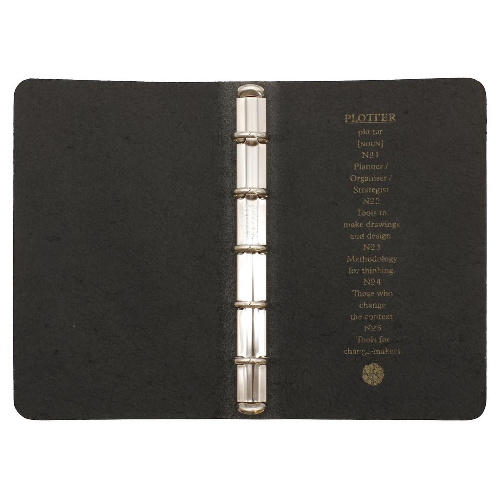 System Notizbuch Planer Mini 5 Größe Pueblo Ringdurchmesser 11mm Lederbinder 7 [Grün]