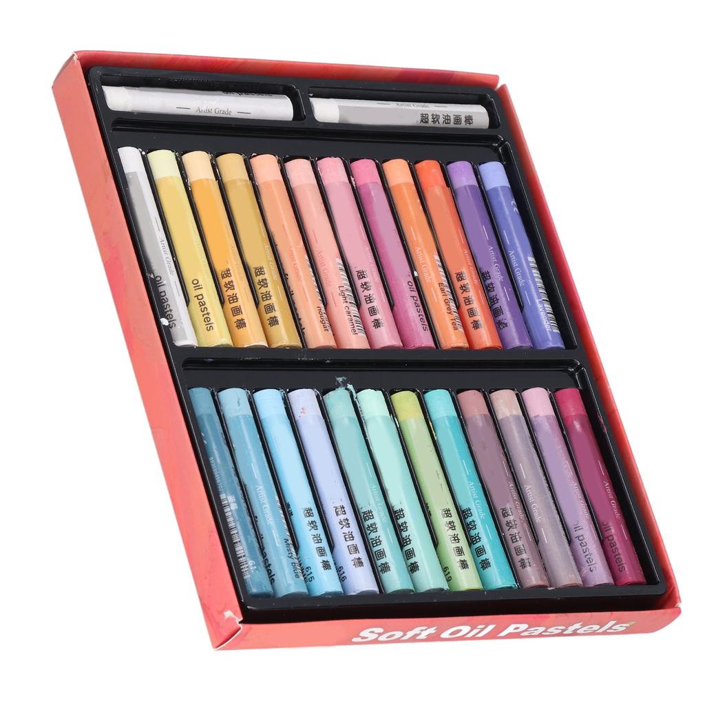 26 ks olejových pastelů 24 barev Měkké krémové Bezpečné Spolehlivé DIY Zajímavé umělecké doplňky pro graffiti