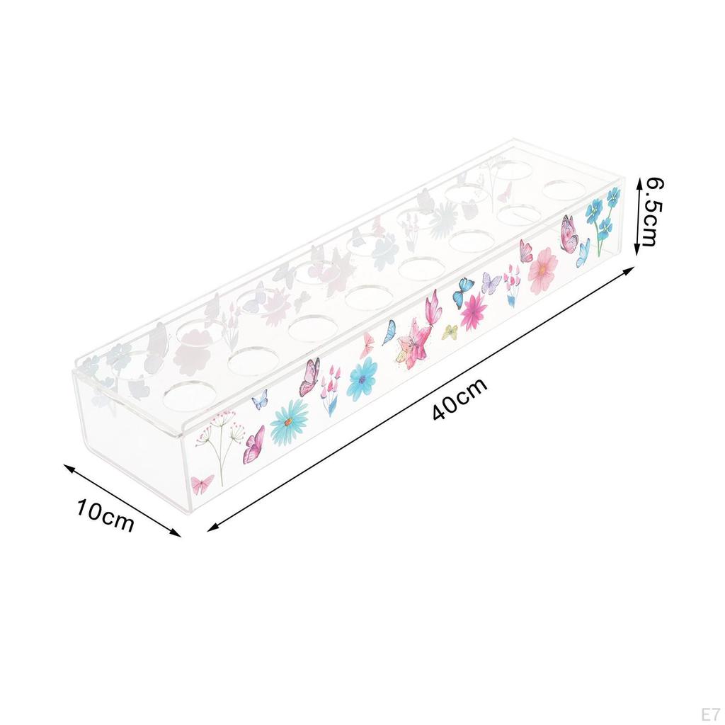 Flower Vase Plant Holder Acrylic Container Props Pot Art for