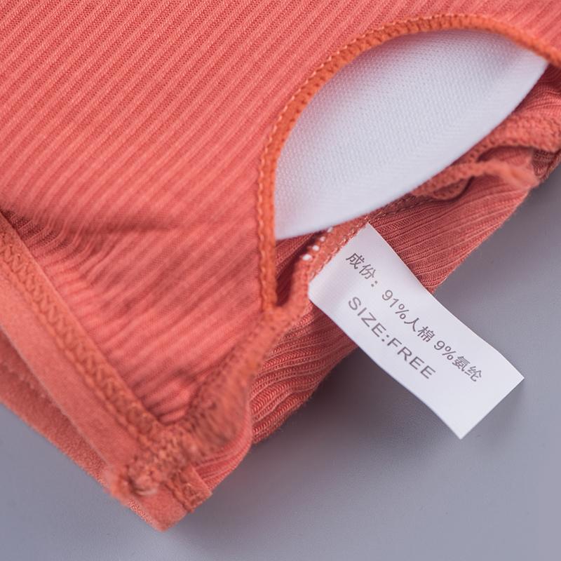 Women Rib Crop Tops Sexy Active Bras No Wire Push Up Bra Intimates Brassiere Underwear Female Solid Lingerie Wireless Bralette Bras