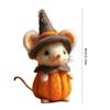 2025 Nová kreslená vlněná plstěná myš do kapsy Ručně vyráběný Halloween Roztomilý duch Dýně Myš Plstěná ozdoba DIY Hotový produkt