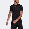 Adidas Solid Color Logo Fitness Short Sleeve T-Shirt Men Tops Black HP1932