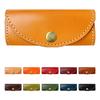 Key Genuine Tochigi Smart Leather Key Compact Key Yellow [leo&aoi] Case, 4-Hook, Leather, Leather, Key, Tri-fold, Cowhide, Men's & Women's, Holder,