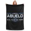 Este Abuelo Es El Mejor Del Mundo Blanket Soft Warm Flannel Throw Blanket Bedspread for Bed Living room Picnic Travel Home Sofa