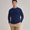 Exquisite Men's Three-Ply Pure Cashmere Sweater - Thick, Warm, Round Neck Knit for Autumn/Winter