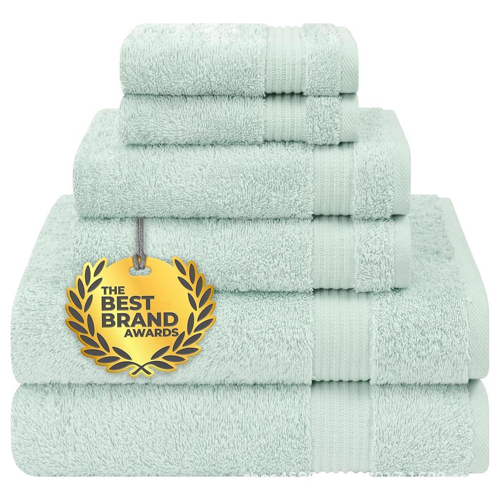 Soft, Absorbent Men's Multi-Color Thick Cotton Bath Towel Set with Code for Vacuum Packing