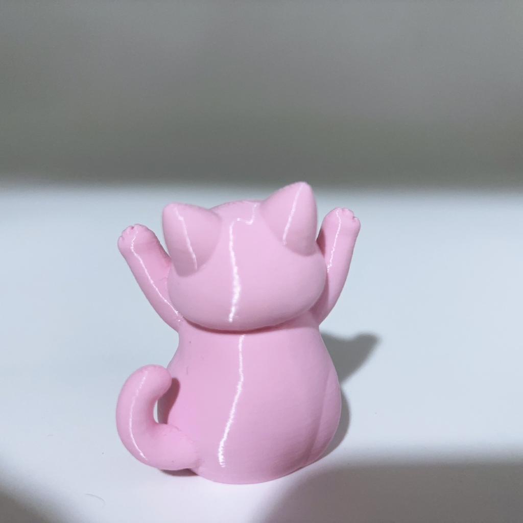 Super Cute Pink Chubby Cat Statue Ornament, Lucky Cat Statue, Perfect Gift for Cat Lovers, Car Ornament, Home Decoration