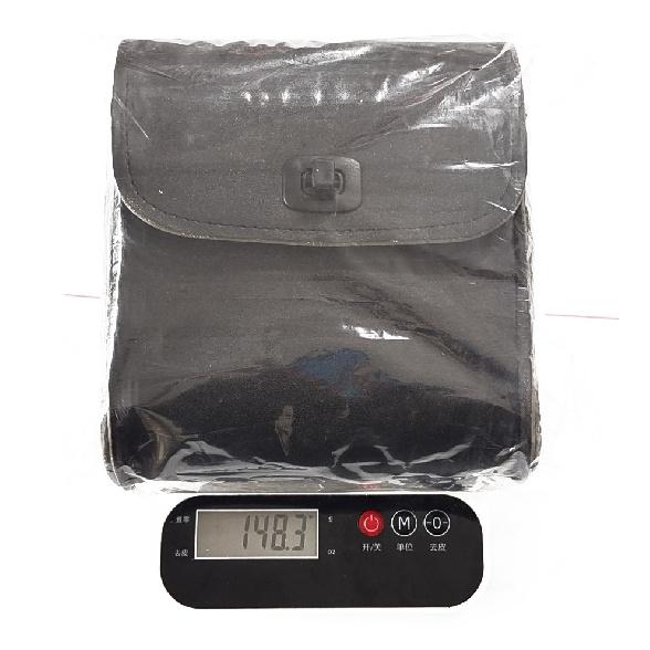 Black Pu Leather Motorcycle Side Tool Bag Storage Saddle Luggage Bags Universal